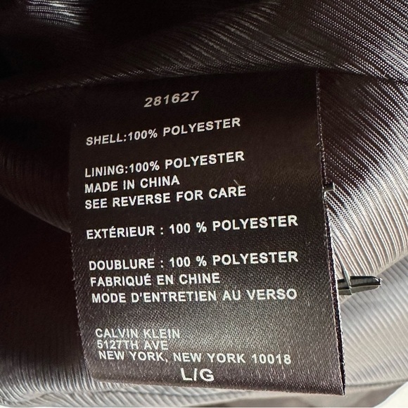 Calvin Klein Black Trench Jacket Coat Fall Quiet Luxury Minimalist - Picture 13 of 13